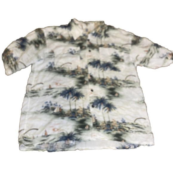 Maui Maui Hawaiian Islands Shirt Mens Large Button Up Short Sleeve - Picture 3 of 9